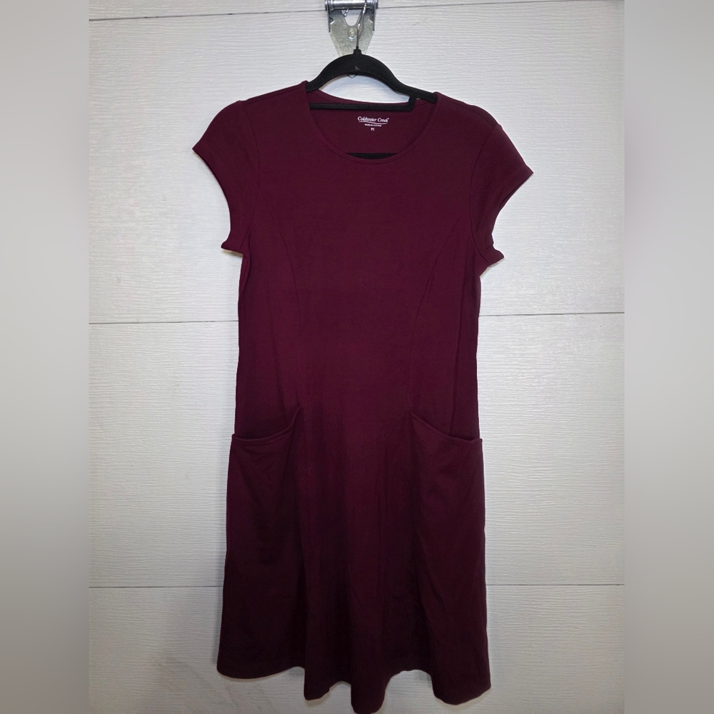 Coldwater Creek Burgundy Mini Dress - Picture 1 of 3